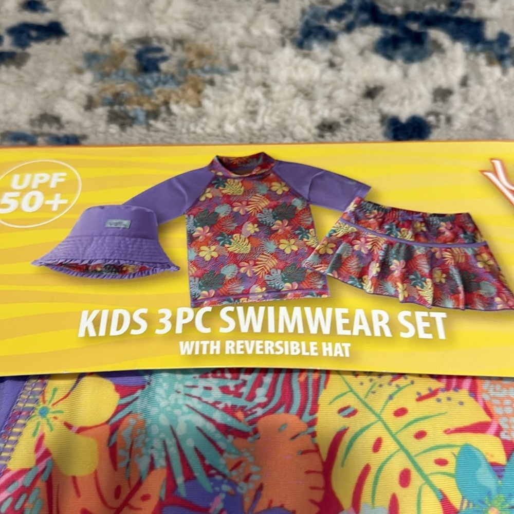 UV SKINZ UPF 50+ Girls 3-Piece Swim Set | (12-18 m - Picture 3 of 6